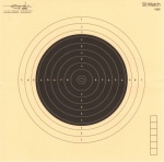 D0010 - Carabine 50 mètres (50 match) format 20x20 carton (x100)