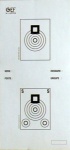 D0311 - Bench rest - tir sur appui 100mètres carton format 21,5x43,5