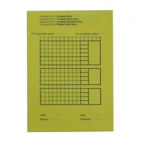 T0433 - Bloc 100 feuilles de match 50 m jaune