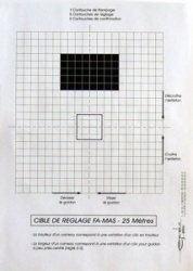 G0511 - Cible de réglage FAMAS format 21x29,7 papier
