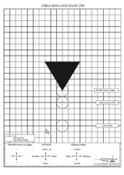 G0518 Cible de réglage FELIN 25m format 21x29.7 papier