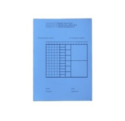 T0432 - Bloc 100 feuilles de match 25 m bleu
